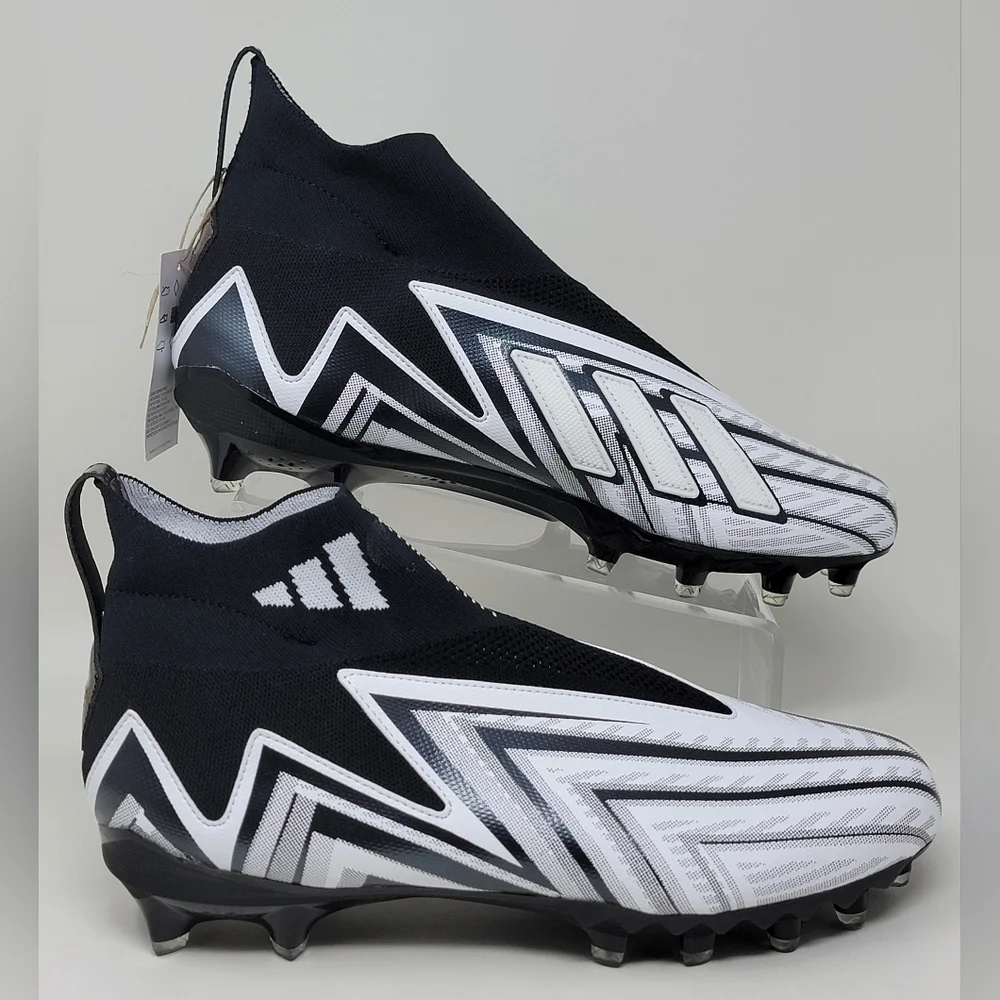 Adidas Freak Ultra 23 Inline Black White Football Cleats GW4169 Mens Sz 10.5 New